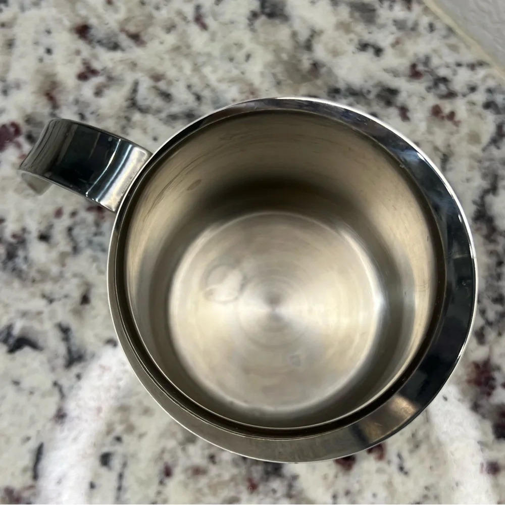 Krups Milk Frothing Pitcher 12 Oz 18-8 Stainless Steel Espresso Cappuccino Latte